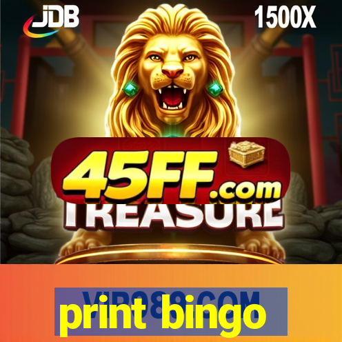 print bingo